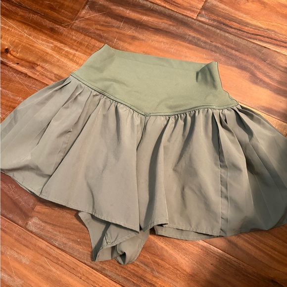 aerie Pants - Aerie Green‎ Flowy sport skirt size xs 0219